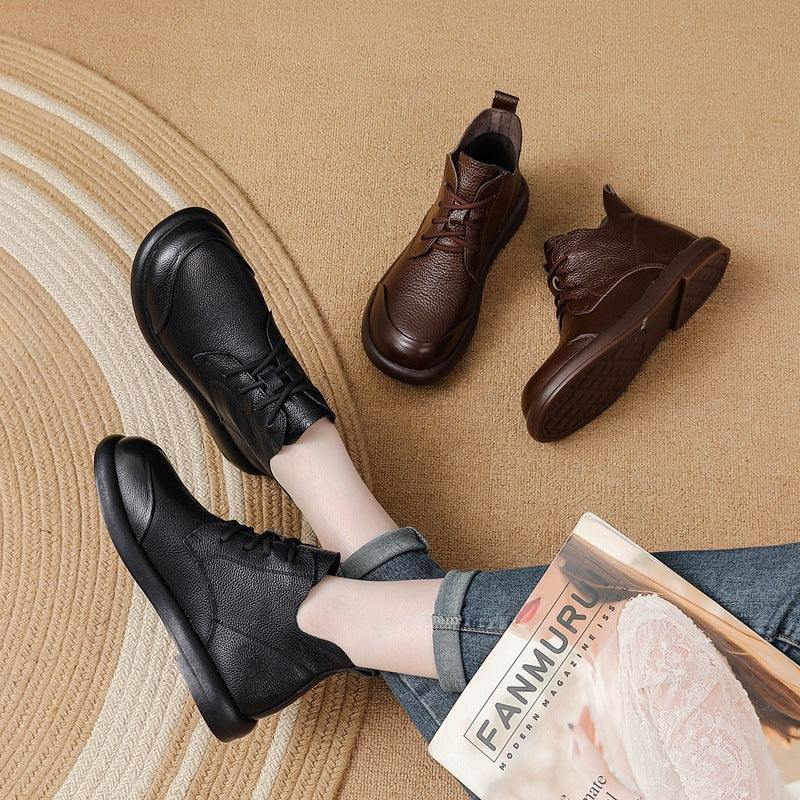 Botines Suaves de Piel para Mujer
