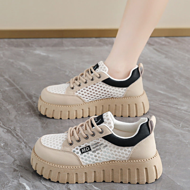Zapatillas de malla blanca