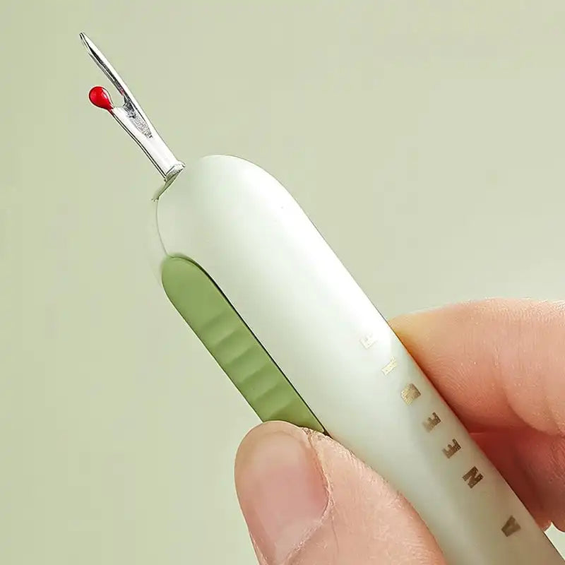 Enhebrador de agujas y quitahilos 2 en 1