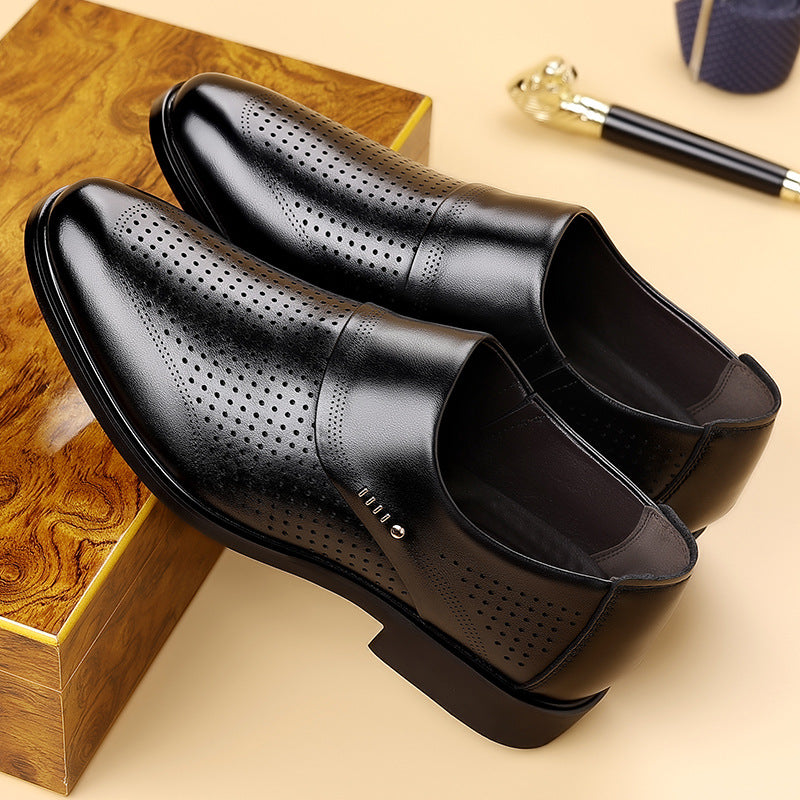 Zapatos de cuero para hombre estilo británico