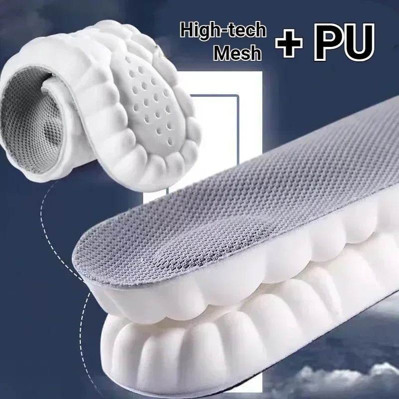 Plantillas de masaje 4D Plantillas deportivas de látex súper suaves (ayudan a mejorar la forma del pie)