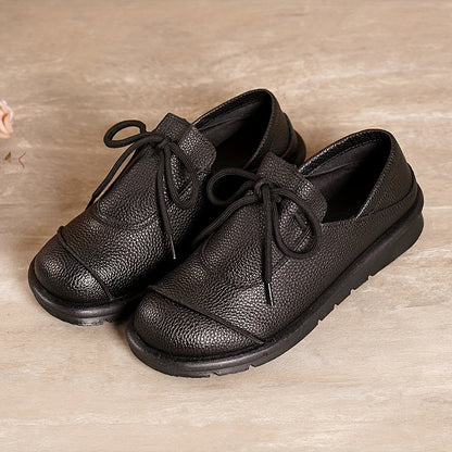 zapatos planos de punta redonda para mujer