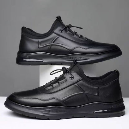 Nuevos zapatos de negocios de cuero transpirables para hombre.