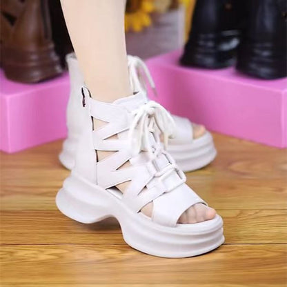 Sandalias de plataforma retro