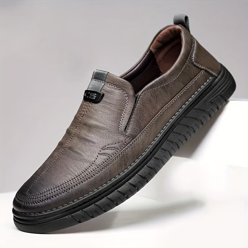 Zapatos de cuero con suela blanda para hombre