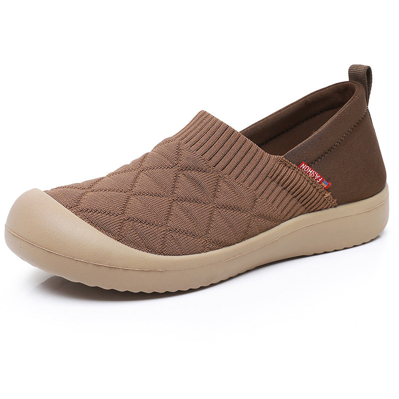Zapatos de punto transpirables con suela blanda