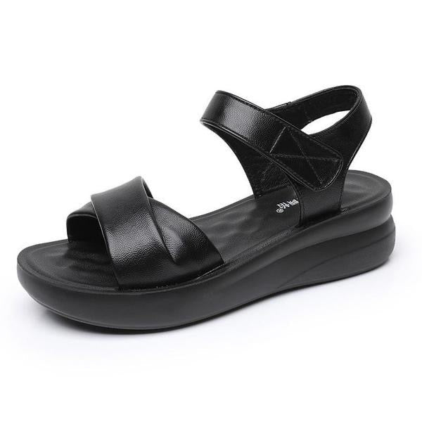 Sandalias de mujer de cuero auténtico