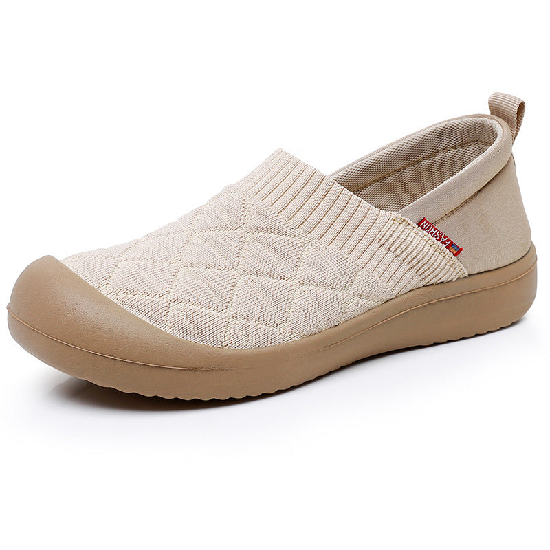 Zapatos de punto transpirables con suela blanda