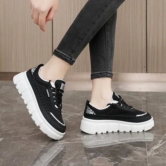 2025 Zapatos casuales de suela gruesa y caña baja