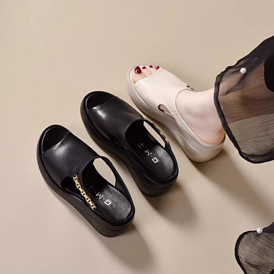 sandalias de cuña romanas