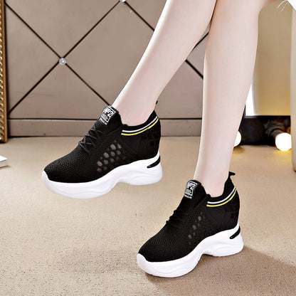 Zapatos deportivos casuales con aumento de altura
