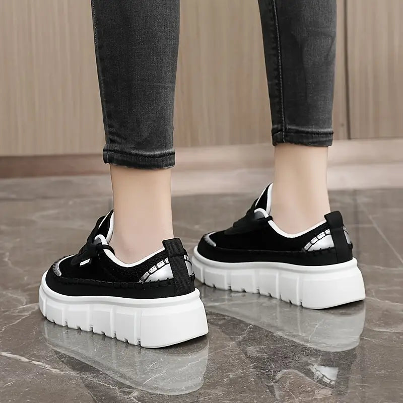 2026 Zapatos casuales de suela gruesa y caña baja