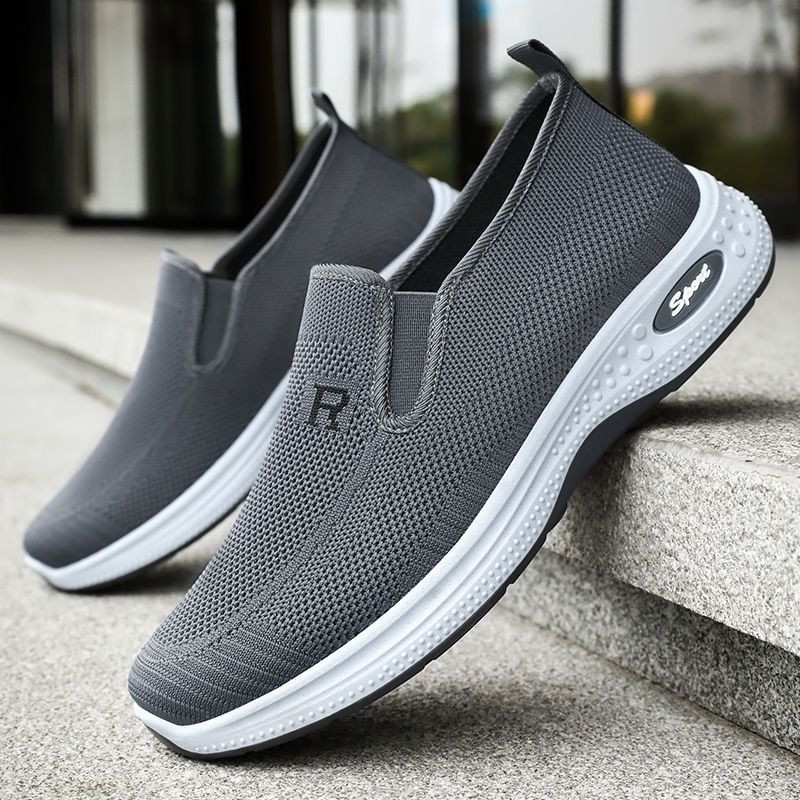 Zapatillas de malla voladoras de verano sin cordones