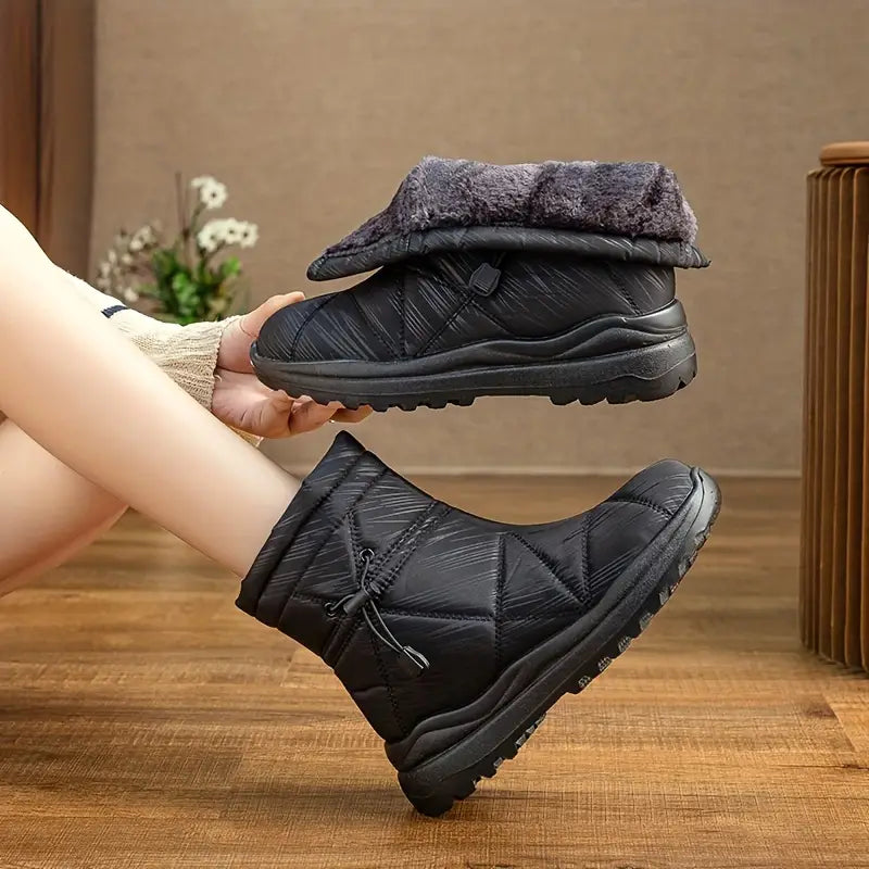 Nuevas botas de algodón polar de invierno.