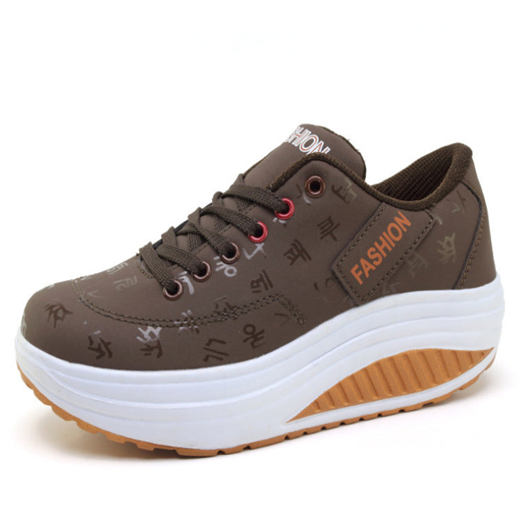 Zapatos de plataforma de piel (todas las tallas)