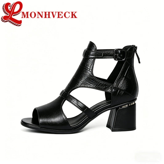 [🐂100% cuero auténtico]Sandalias Fiesta Romana