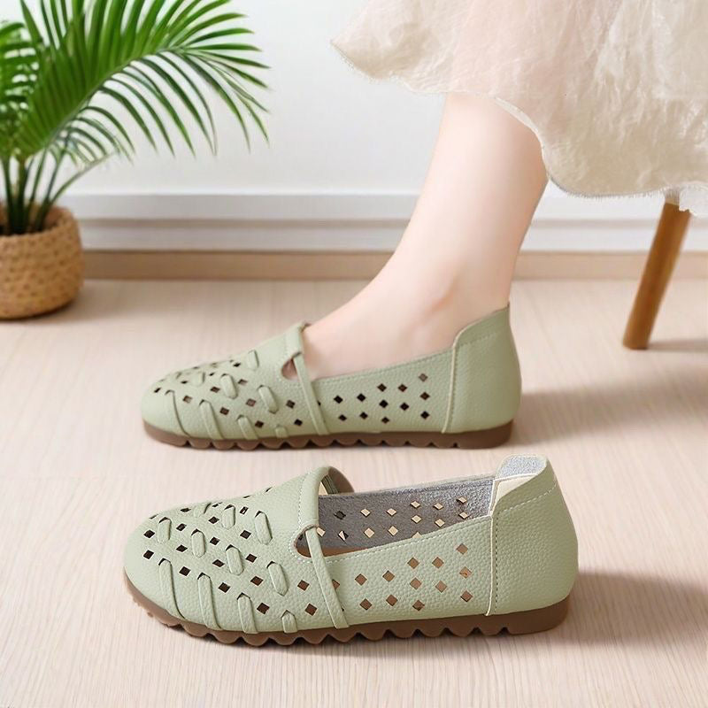 Mocasines huecos de suela blanda
