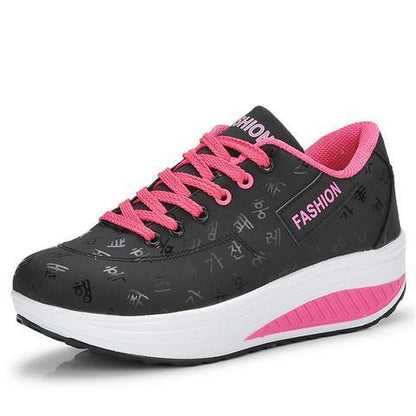 Zapatos de plataforma de piel (todas las tallas)
