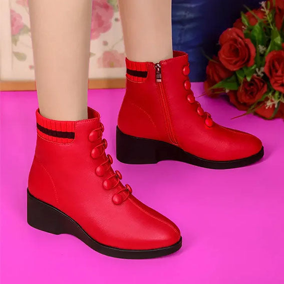 botas de lana con suela suave