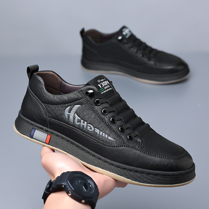 Zapatos de cuero con suela blanda para hombre