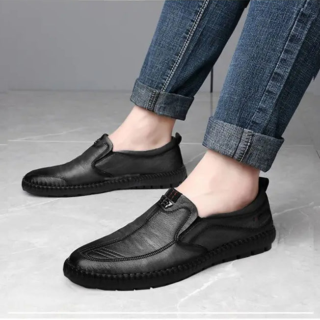 🔥Zapatos casuales de cuero genuino para hombres