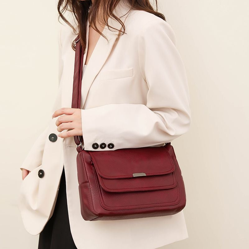 Bolso bandolera de piel suave de alta calidad