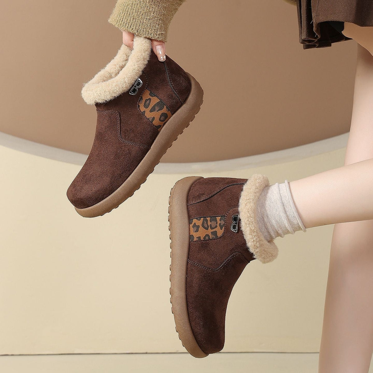 Botines para Mujer con Forro Suave y Cálido