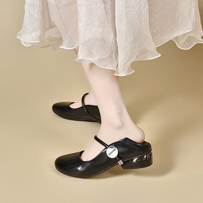 Zapatos de suela blanda de cuero genuino