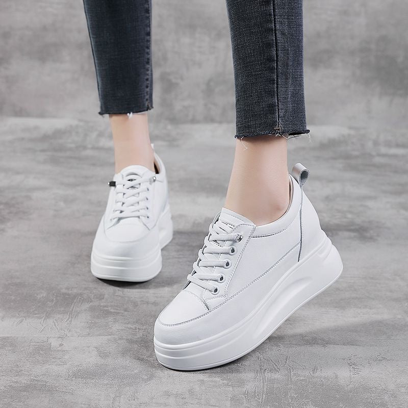 Zapatos casuales de cuero para mujer