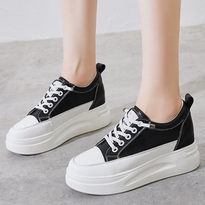 Zapatos casuales de cuero para mujer