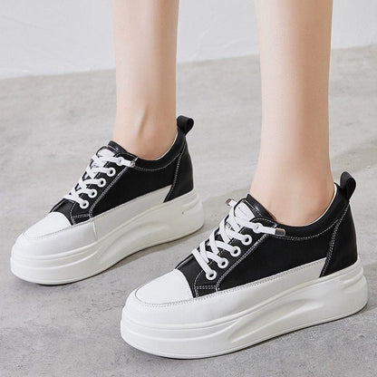 Zapatos casuales de cuero para mujer