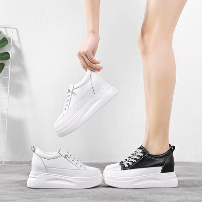 Zapatos casuales de cuero para mujer