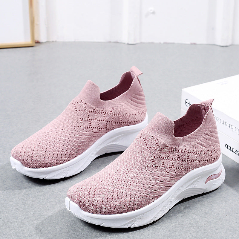 2026 Zapatos de madre de malla con suela blanda