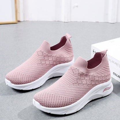 2026 Zapatos de madre de malla con suela blanda
