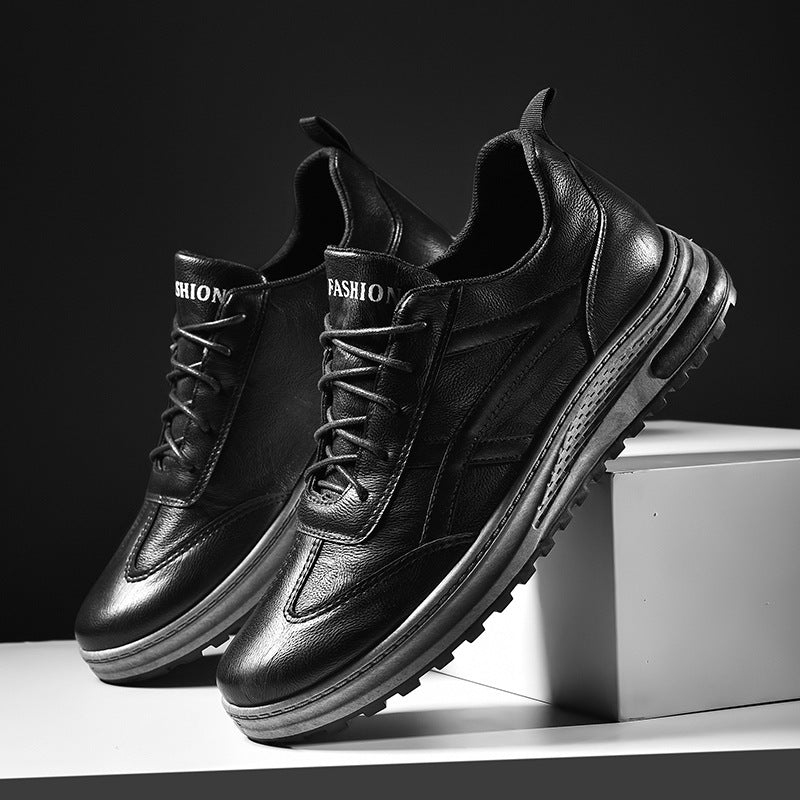 Zapatos deportivos de cuero para hombre