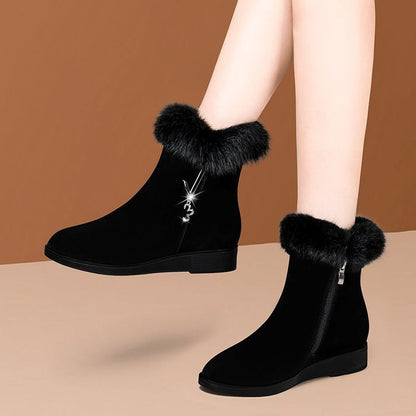 Botines de felpa con estilo