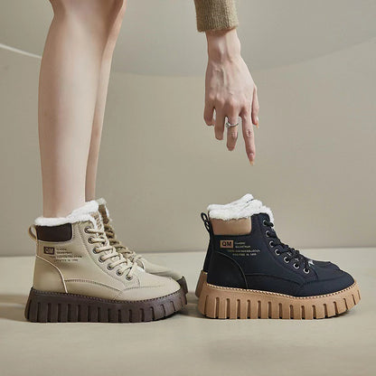 Botas de cuero para mujeres (qm)