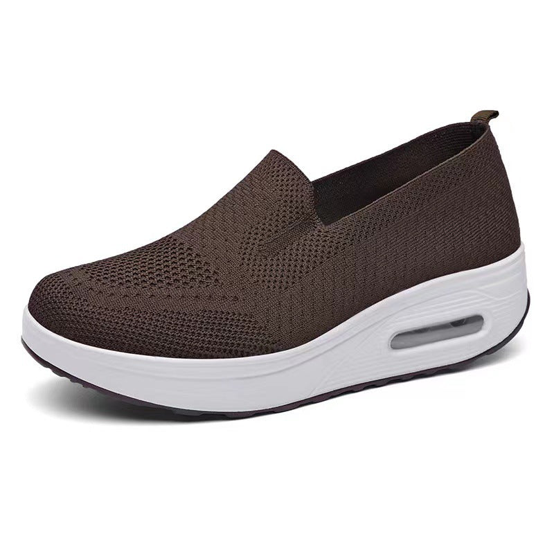 Zapatos de malla transpirable de color sólido 2025