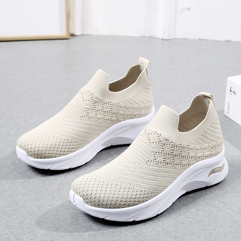 2026 Zapatos de madre de malla con suela blanda