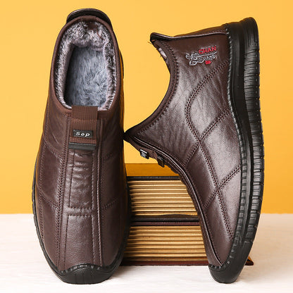 zapatos de piel de terciopelo de otoño