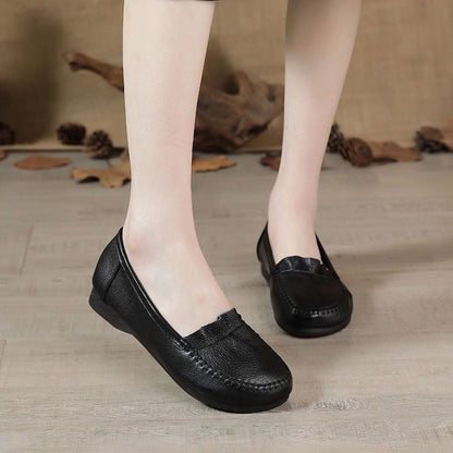 Zapatos de mujer de piel suave y cómodos de llevar