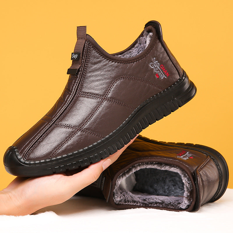 zapatos de piel de terciopelo de otoño