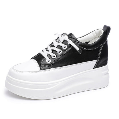Zapatos casuales de cuero para mujer