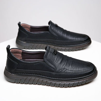 Zapatos casuales de piel suave para hombre