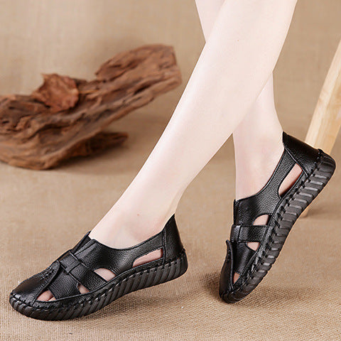 Zapatos antideslizantes con tendones de cuero suave
