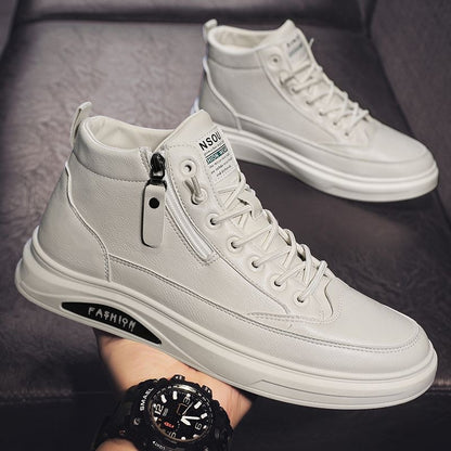 Nuevos zapatos transpirables de caña alta para hombre