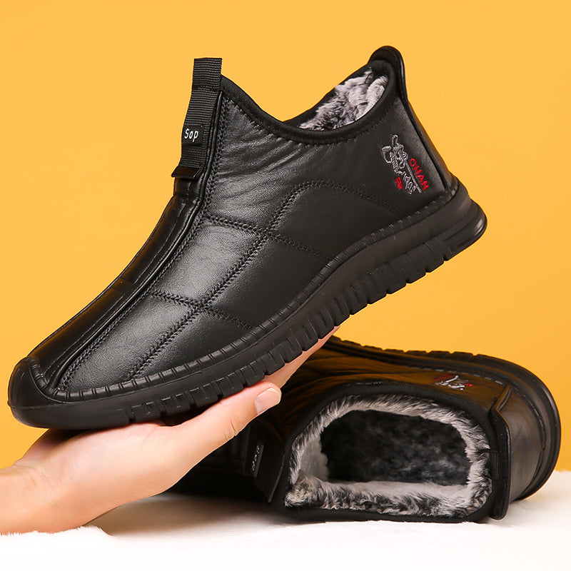 zapatos de piel de terciopelo de otoño