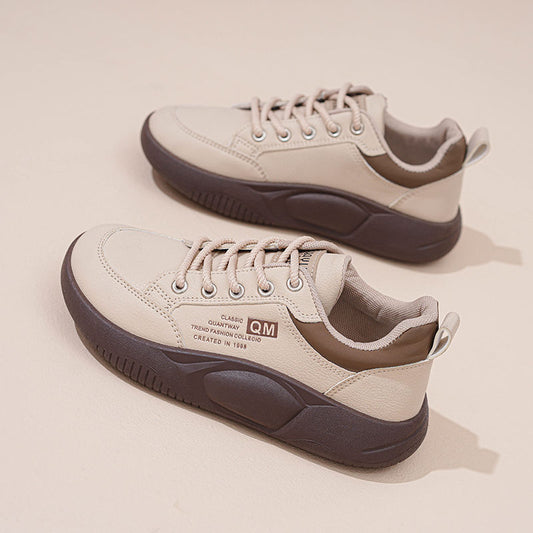 Zapatos de mujer de cuero auténtico