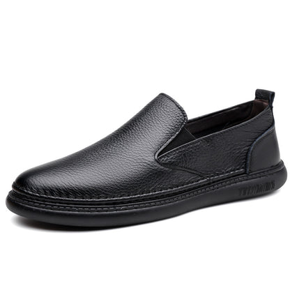 Zapatos de piel de vacuno de grano superior para hombre