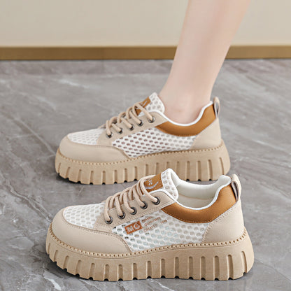 Zapatillas de malla blanca